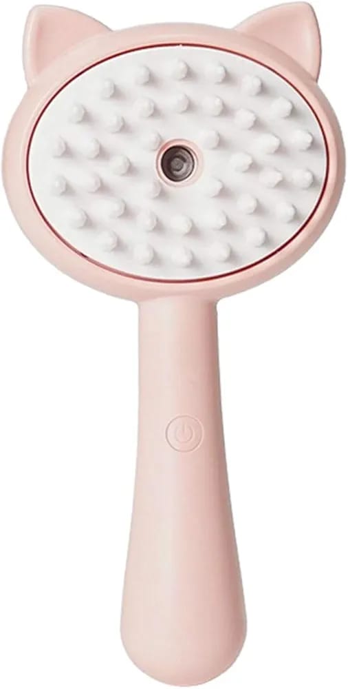 Vista 2 de CEPILLO DE VAPOR EN FORMA DE GATITO - COLOR: ROSADO